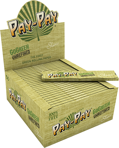 PAPEL PAY-PAY GOGREEN SLIM (110MM) (50 libritos) | Productos para Clubes Sociales de Cannabis | Vending para Asociaciones Cannábicas | Papel de fumar para Clubes de Cannabis