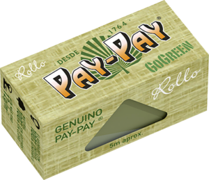 PAPEL PAY-PAY GOGREEN ROLLS (5MTS) (24 ROLLS) | Productos para Clubes Sociales de Cannabis | Vending para Asociaciones Cannábicas | Papel de fumar para Clubes de Cannabis