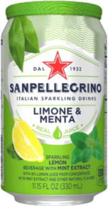 SAN PELLEGRINO LIMÓN Y MENTA (Pack 24 x 33cl) | Productos para Clubes Sociales de Cannabis | Vending para Asociaciones Cannábicas | Alimentos para Clubes de Cannabis