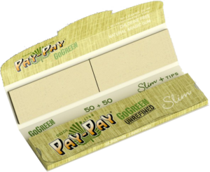 PAPEL PAY-PAY GOGREEN SLIM + FILTROS TIPS (110MM) (24 librillos) | Productos para Clubes Sociales de Cannabis | Vending para Asociaciones Cannábicas | Papel de fumar para Clubes de Cannabis
