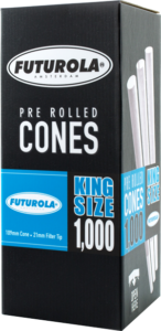 Compra Futurola Conos King Size 109/21, pack de 1000 unidades. Conos preliados de alta calidad para una experiencia de fumado rápida y sencilla. | Productos para Clubes Sociales de Cannabis | Vending para Asociaciones Cannábicas | Parafernalia para Clubes de Cannabis