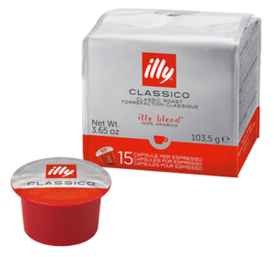 Compra Illy Classico MPS Cápsulas, pack de 15 unidades. Café de tueste medio con sabor equilibrado y notas dulces. Ideal para máquinas MPS.