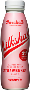 BAREBELLS MILKSHAKE BATIDO PROTEICO FRESA (Pack 8 x 330ml) | Productos para Clubes Sociales de Cannabis | Vending para Asociaciones Cannábicas | Bebidas para Clubes de Cannabis