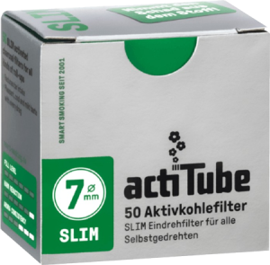 Adquiere los filtros ActiTube de 7 mm con carbón activo, diseñados para reducir toxinas y mejorar la experiencia de fumado en clubes sociales de cannabis.