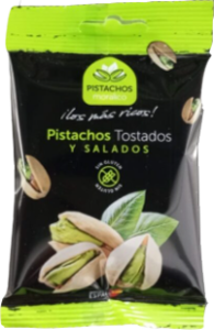 Descubre los Pistachos Moralico en pack de 25 bolsas de 40g cada una. Pistachos españoles de alta calidad, tostados y envasados diariamente para garantizar su frescura y sabor.