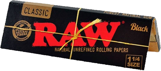 Descubre la caja de papel de fumar RAW Classic Black 1 1/4, que incluye 24 libritos de 50 hojas ultrafinas cada uno, ideales para una experiencia de fumado pura y de alta calidad en clubes sociales de cannabis.