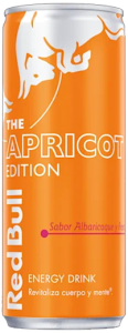 Disfruta de la energía de Red Bull Apricot Edition en un pack de 24 latas de 25cl. La bebida energética con sabor a albaricoque y fresa que revitaliza cuerpo y mente.