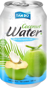 Disfruta de Tando Coconut Water en pack de 24 latas de 33cl. Agua de coco natural, refrescante y llena de nutrientes esenciales para tu bienestar.