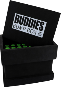 Máquina relleno Bump Box Buddies QT1/4 para 34 conos en clubes sociales de cannabis. Eficiencia y calidad premium para pre-rolls perfectos.
