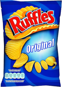 Pack de 6 bolsas de Ruffles Original 45g, el snack crujiente ideal para munchies en clubes sociales de cannabis. Sabor clásico a sal, perfecto para compartir en sesiones relajadas. Snacks premium para el sector cannábico.