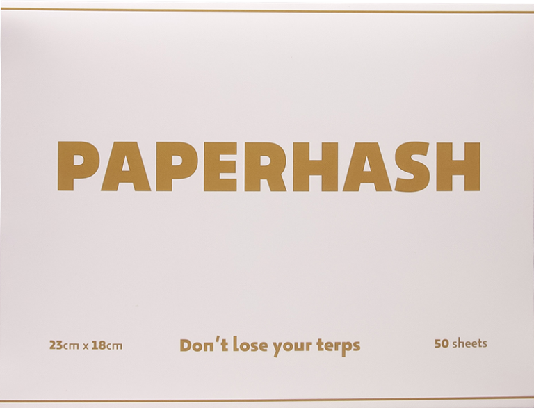 Papel de liar PaperHash Regular 50 hojas, tamaño 23x18cm, papel fino y sin blanquear, ideal para liar en clubes sociales de cannabis, grow shops y consumidores cannábicos que buscan calidad natural y combustión limpia.