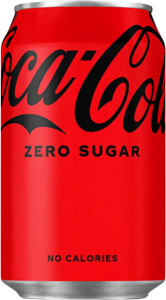Pack de 24 latas de Coca-Cola Zero de importación apiladas, formato 33cl para suministro de Clubes Sociales de Cannabis y alimentación B2B.
