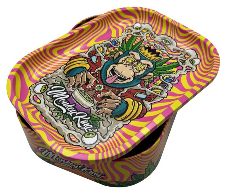 Caja bandeja metálica Monkey King Monkey Tray Box Hypno estampada en hojalata