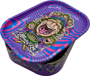Caja bandeja metálica Monkey King Monkey Tray Box Psico de hojalata estampada