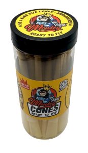 Bote de 50 conos Monkey King Monkey Cones King Size unbleached de papel sin blanquear
