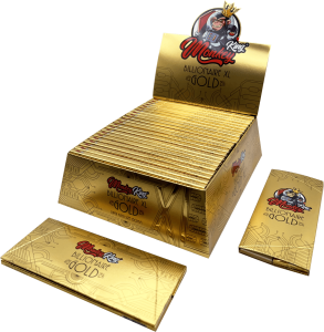 Display de 24 libritos Monkey King Monkey Pack Magnético Billionaire Gold XL con 32 hojas y filtros