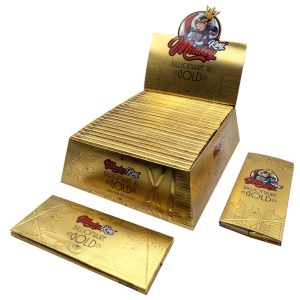 Display de 24 libritos Monkey King Monkey Pack magnético Billionaire Gold XL con 32 hojas y 32 filtros