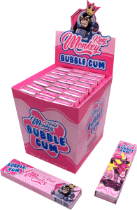 Display de 24 libritos Monkey King Monkey Pack Smell King Size Slim con tips, aroma a chicle