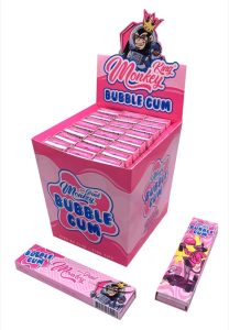 Display de 24 libritos Monkey King Paper Pack Smell King Size Slim con aroma a chicle y tips