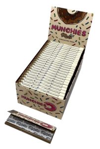 Display de 50 libritos de papel Munchies Unbleached 1 1/4 sin blanquear