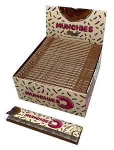 Display de 50 libritos de papel Munchies Unbleached King Size sin blanquear