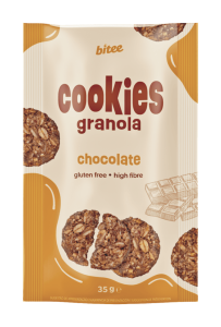 galletas de granola con chocolate Bitee de 35 g, sin gluten